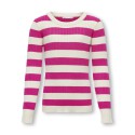 KIDS ONLY Karol L/S O-Hals Strik - Fuchsia Purple