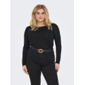 ONLY CARMAKOMA L/S Basis T-shirt - Sort