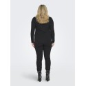 ONLY CARMAKOMA L/S Basis T-shirt - Sort
