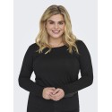 ONLY CARMAKOMA L/S Basis T-shirt - Sort