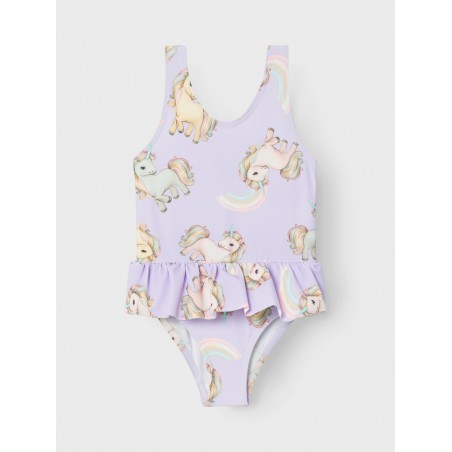 NAME IT Mini Zuna Badedragt - Orchid Petal