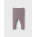 NAME IT Wekortærmeto Wool Swe Bukser - Purple Dove