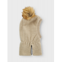 NAME IT Wmino Wo/Po Bru Balaclava W/Flee - Pure Cashmere