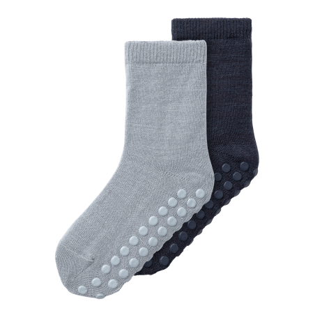 NAME IT Wak Wo/Bl 2P Sock W/Non Skid - Tradewinds