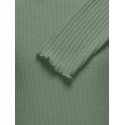 KIDS ONLY Nella Langærmet O-Neck Top Jrs - Hedge Green