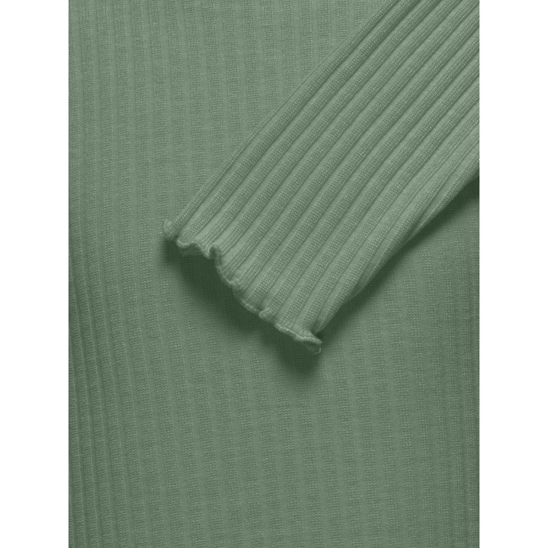 KIDS ONLY Nella Langærmet O-Neck Top Jrs - Hedge Green