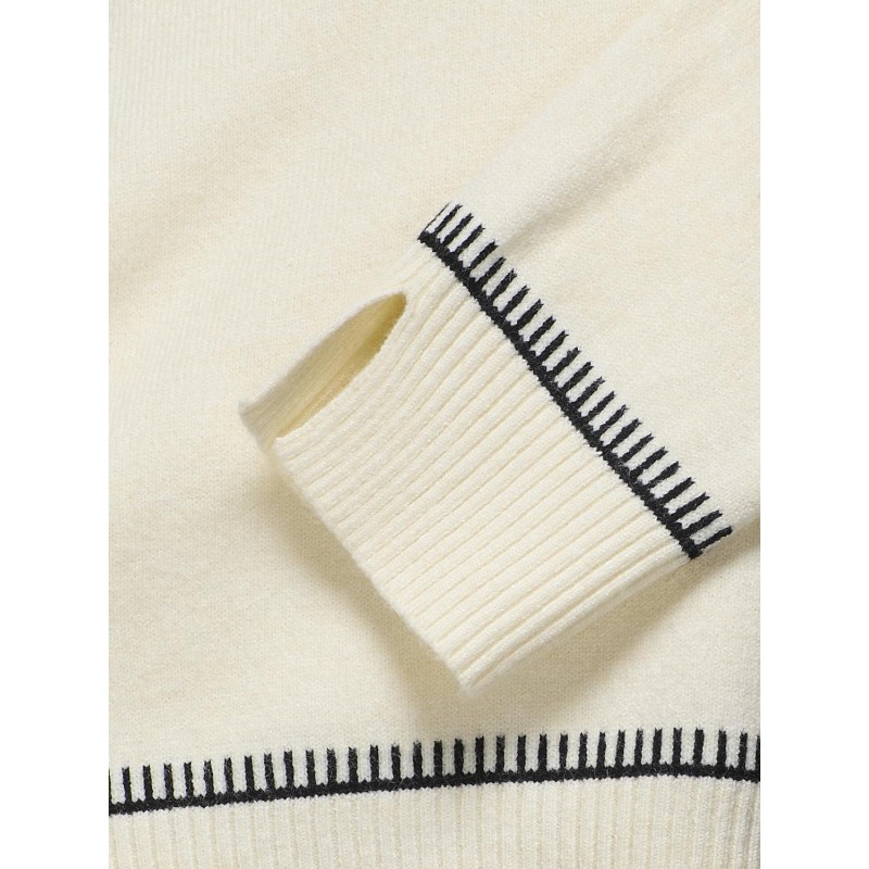 KIDS ONLY Ibi Langærmet Stitch O-Neck Cp Knt - Hvidcap Gray