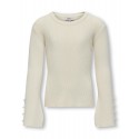 KIDS ONLY Natasha Life Langærmet O-Neck Pearl Cp Knt - Birch