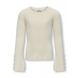 KIDS ONLY Natasha Life Langærmet O-Neck Pearl Cp Knt - Birch