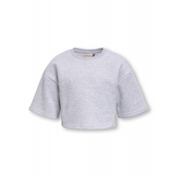 KIDS ONLY Fave Kort Top - Light Grey Melange