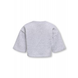 KIDS ONLY Fave Kort Top - Light Grey Melange