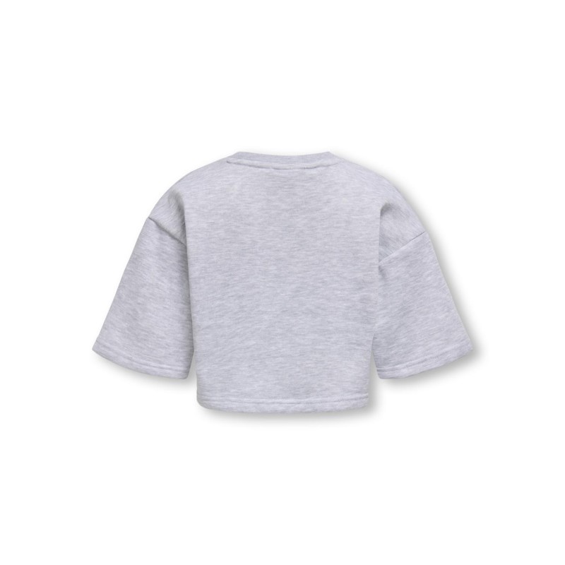 KIDS ONLY Fave Kort Top - Light Grey Melange