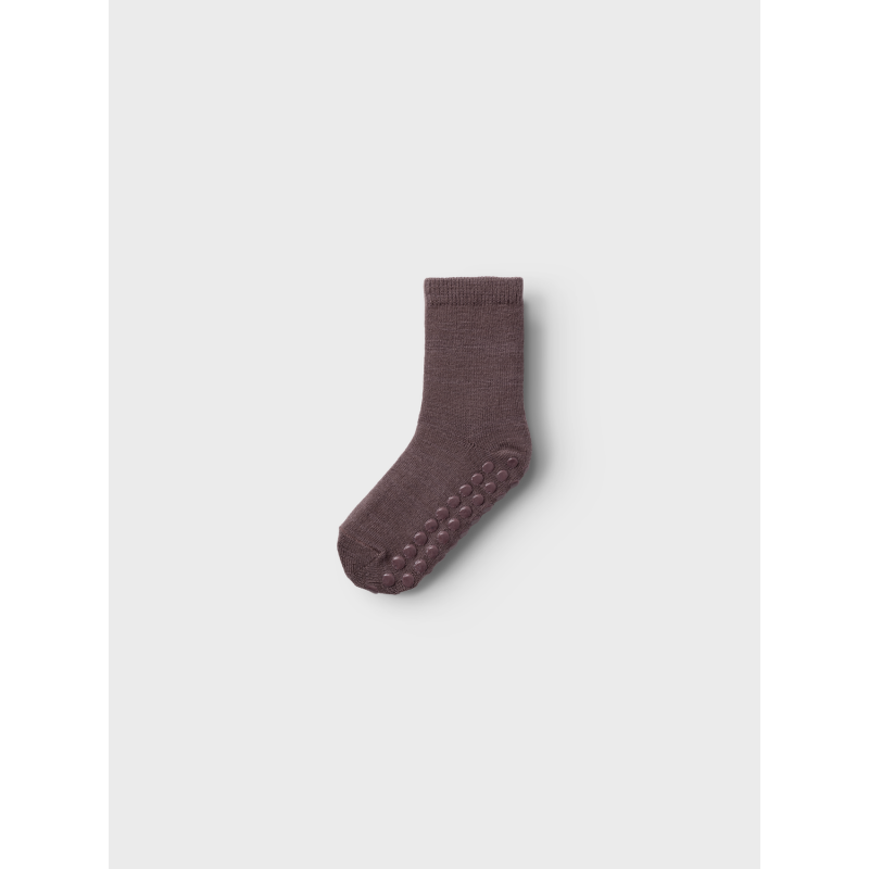 NAME IT Wak Wo/Bl 2P Sock W/Non Skid - Lilac Ash