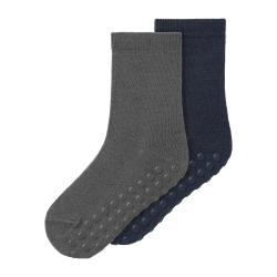 NAME IT Wak Wo/Bl 2P Sock W/Non Skid - Mulled Basil