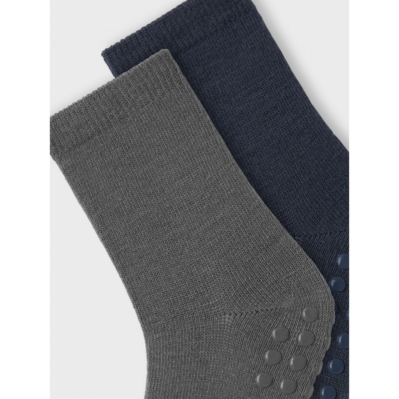 NAME IT Mini Wak 2-pak Skridsikre Sokker - Mulled Basil