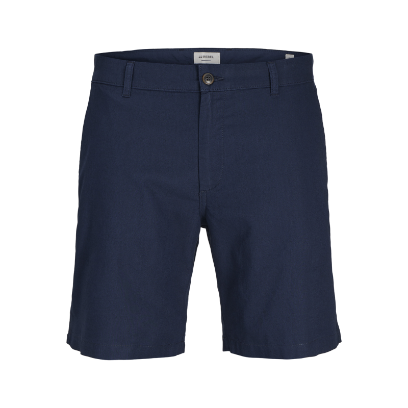 JJ REBEL Sunny Hør Chino Shorts - Navy Blazer