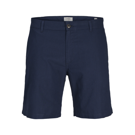 JJ REBEL Sunny Hør Chino Shorts - Navy Blazer