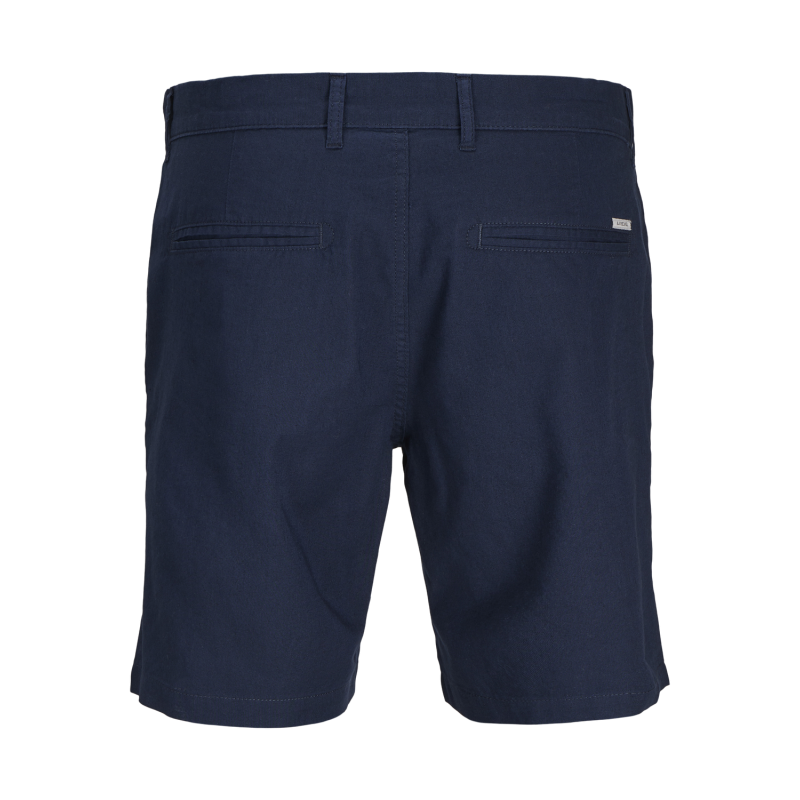 JJ REBEL Sunny Hør Chino Shorts - Navy Blazer