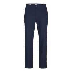 JJ REBEL Boliver Sunny Chino Hør Bukser - Navy Blazer