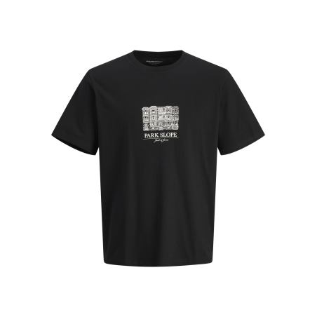 JACK & JONES Jorboston Graphic Tee Kortærmet Crew Neck - Sort