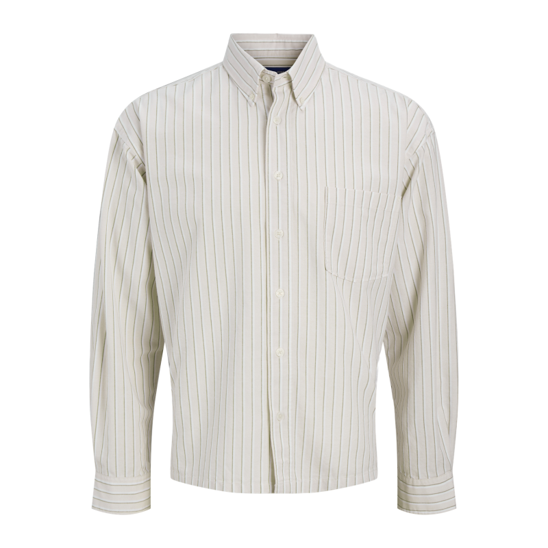 JACK & JONES JUNIOR Theo Boxy Oxford Skjorte - Bright White