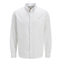 JACK & JONES Jprblusummer Shield Langærmet Shirt - Bright Hvid
