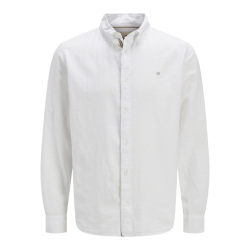 JACK & JONES Jprblusummer Shield Langærmet Shirt - Bright Hvid