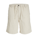 JACK & JONES PLUS Jaiden Jjcampaign Hybrid Hør Shorts - Moonbeam