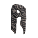 PIECES Pcpyron Lang Animal Scarf  Bc - Hvid Pepper