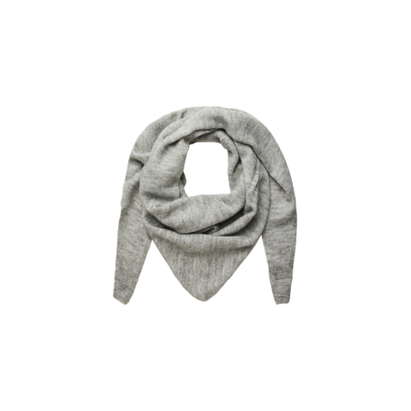 PIECES Juliana Triangle Tørklæde - Light Grey Melange