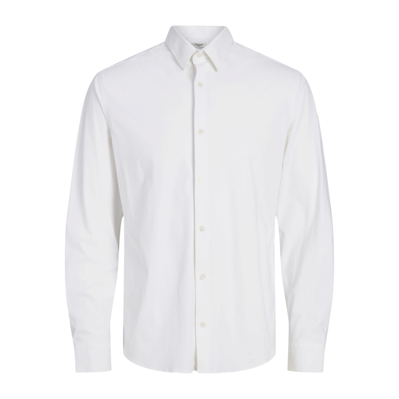 JACK & JONES Jprblaactive Stretch Langærmet Shirt - Hvid