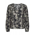 JDY Barbara Langærmet V-Neck Top Vævet Exp - Sort