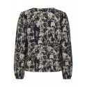 JDY Barbara Langærmet V-Neck Top Vævet Exp - Sort