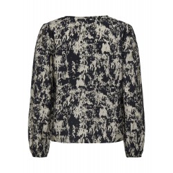 JDY Barbara Langærmet V-Neck Top Vævet Exp - Sort