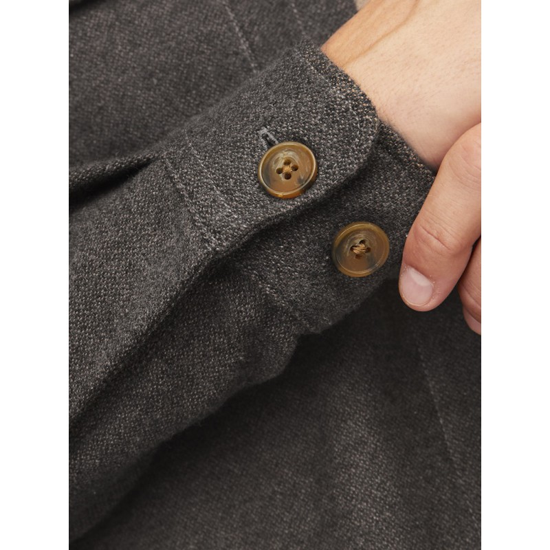 Jack & Jones Raymond L/S Overshirt - Slate Black