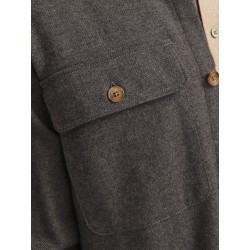 Jack & Jones Raymond L/S Overshirt - Slate Black