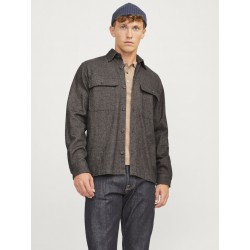 Jack & Jones Raymond L/S Overshirt - Slate Black