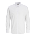 JACK & JONES Jrebgavin Solid Shirt Langærmet - Hvid