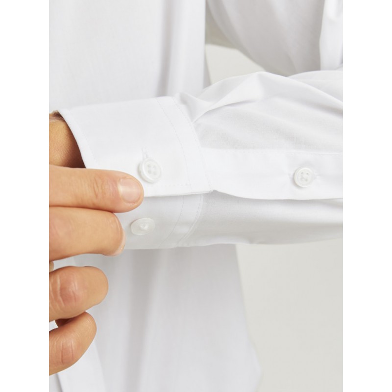 JJ Rebel Gavin Solid L/S Skjorte - Hvid