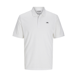 JACK & JONES Jrebrebel Logo Polo Kortærmet - Hvid