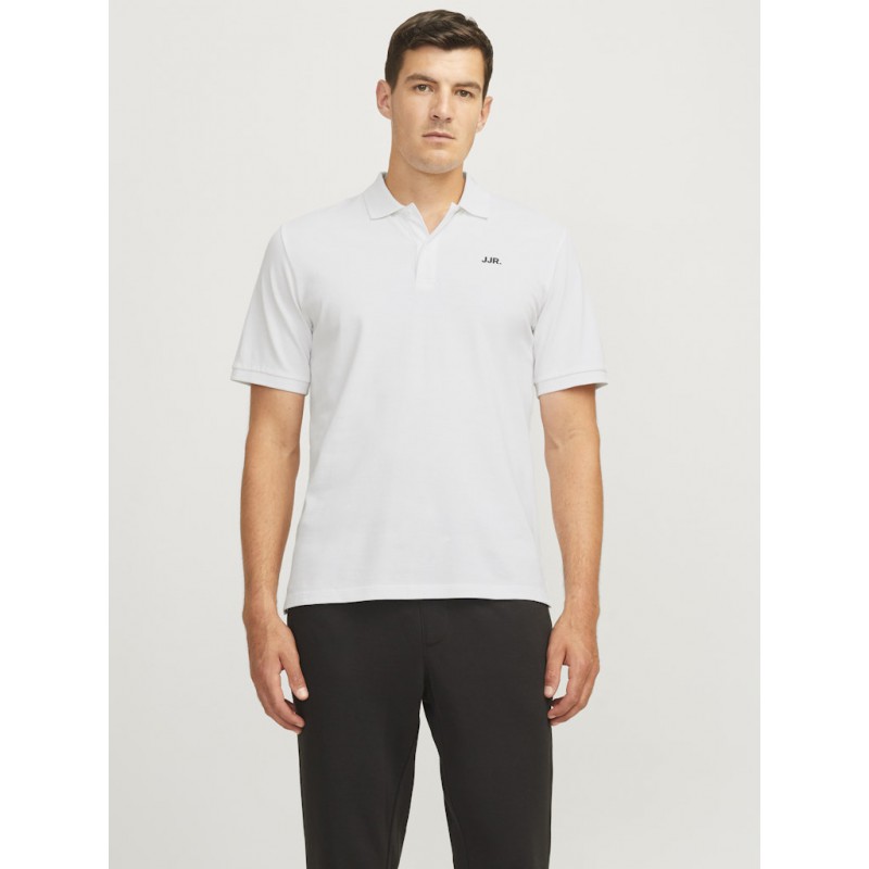 JJ Rebel Logo S/S Polo - Hvid