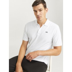 JJ Rebel Logo S/S Polo - Hvid