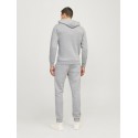 JJ Rebel Logo Hoodie - Light Grey Melange