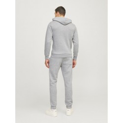 JJ Rebel Logo Hoodie - Light Grey Melange