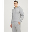 JJ Rebel Logo Hoodie - Light Grey Melange