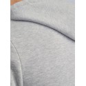 JJ Rebel Logo Hoodie - Light Grey Melange