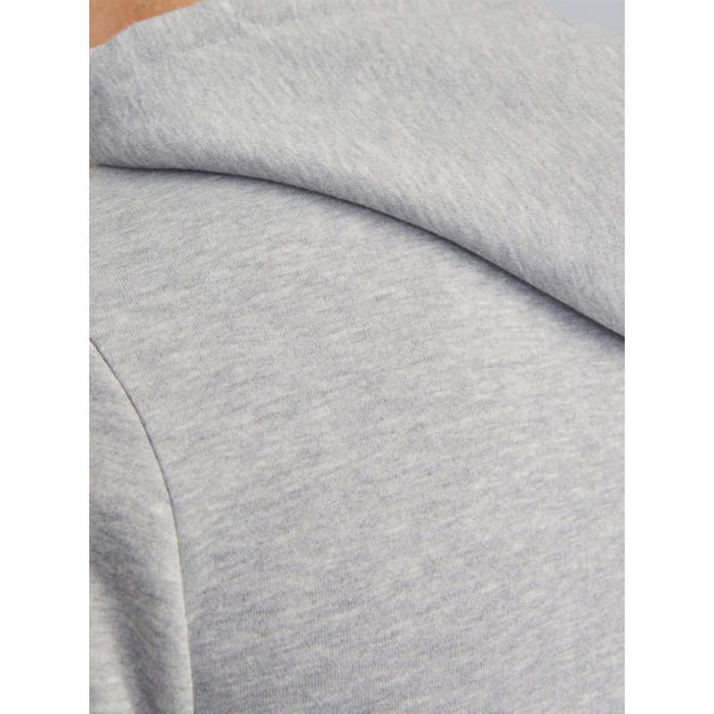 JJ Rebel Logo Hoodie - Light Grey Melange