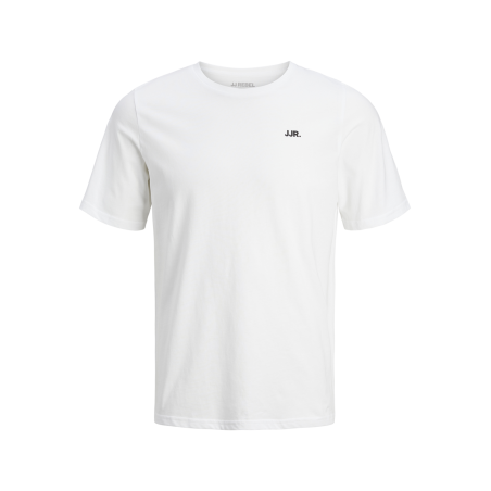 JACK & JONES Jrebrebel Logo Tee Kortærmet Crew Neck - Hvid
