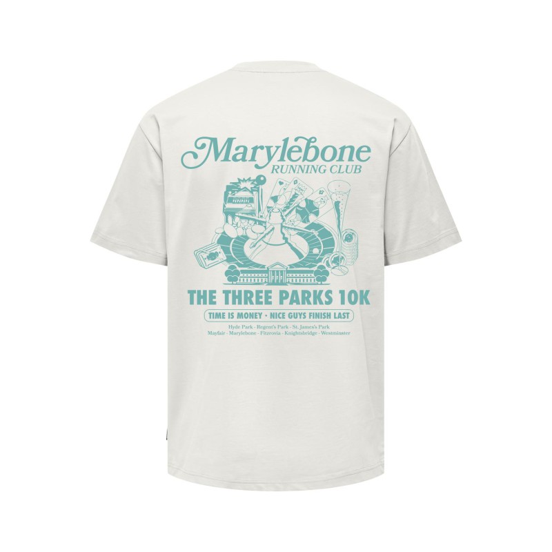 ONLY & SONS Onsbowen Rlx Kortærmet Tee - Cloud Dancer