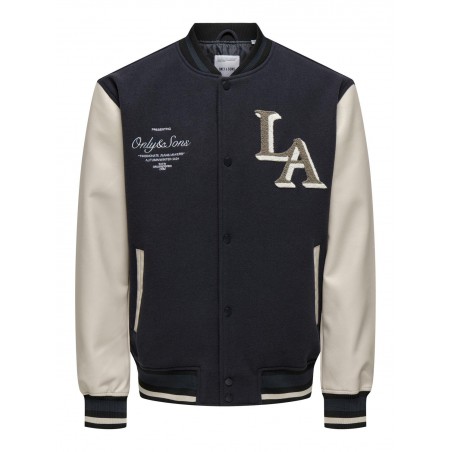 ONLY & SONS Davy Varsity Jakke - Dark Navy